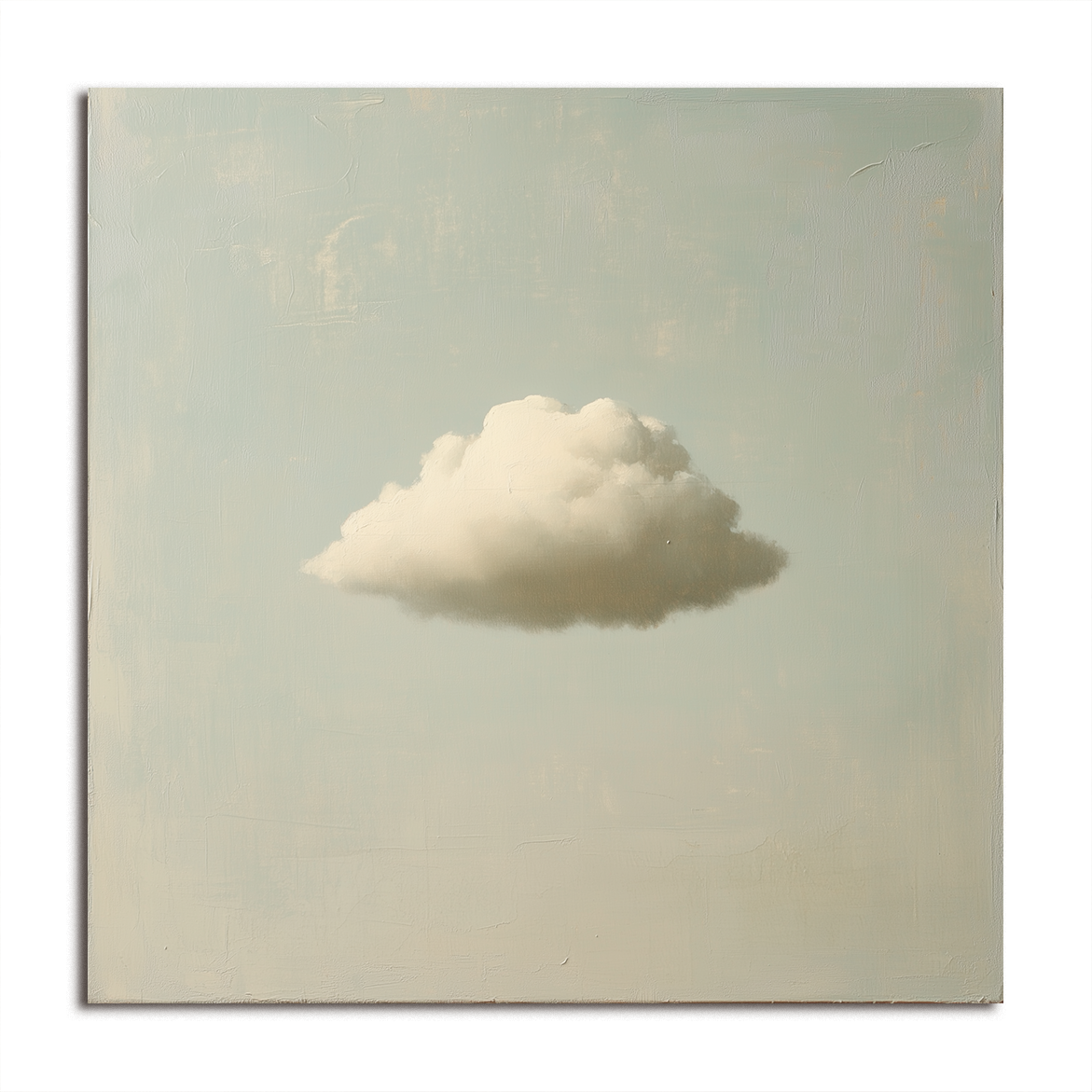 3D Cloud Abstract Wall Art - Soft Tone Minimalist Decorative Painting
