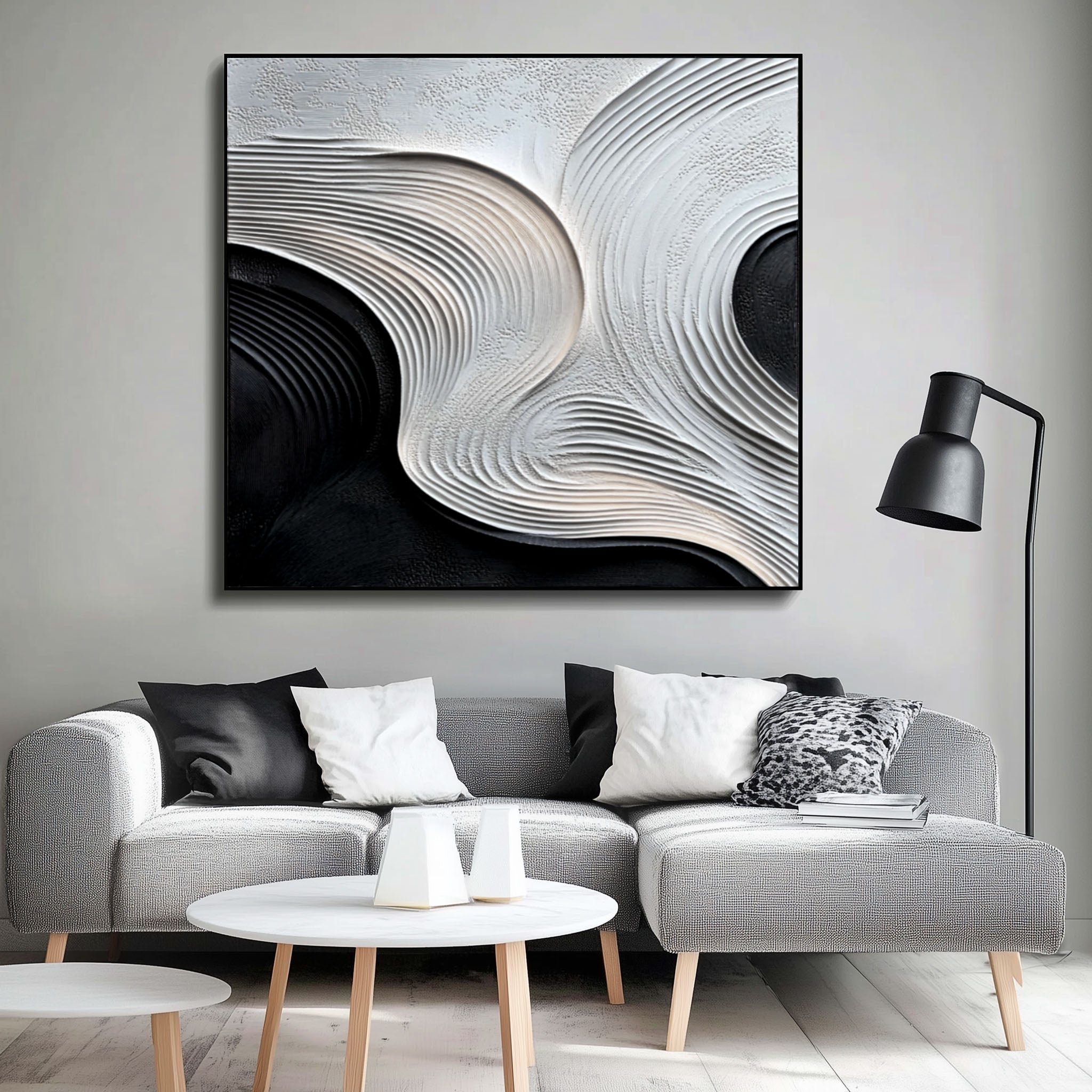 Abstract Sculpture Painting for Modern Minimalist Interiors