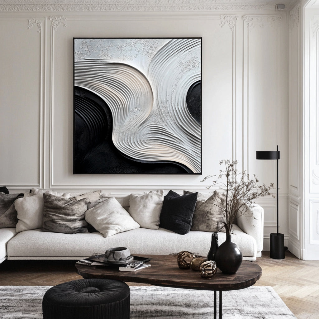 Abstract Sculpture Painting for Modern Minimalist Interiors