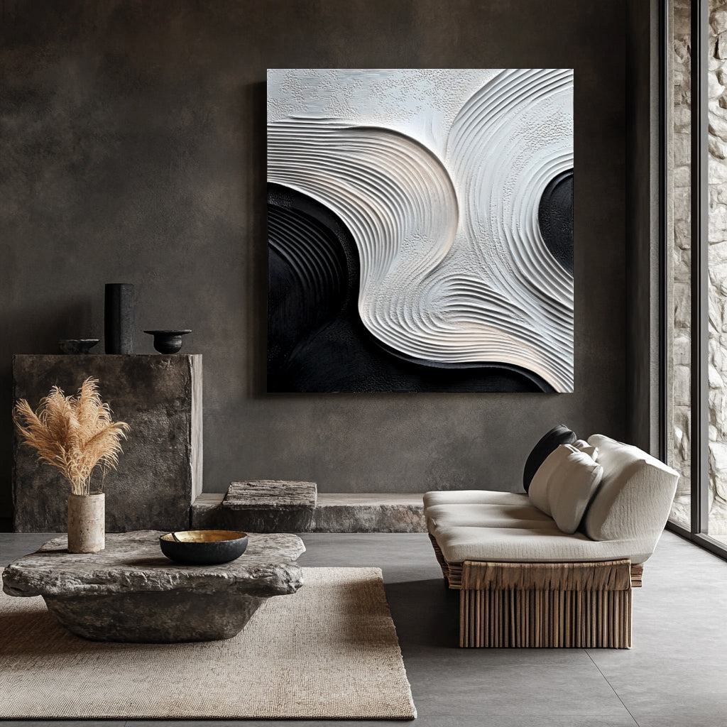 Abstract Sculpture Painting for Modern Minimalist Interiors