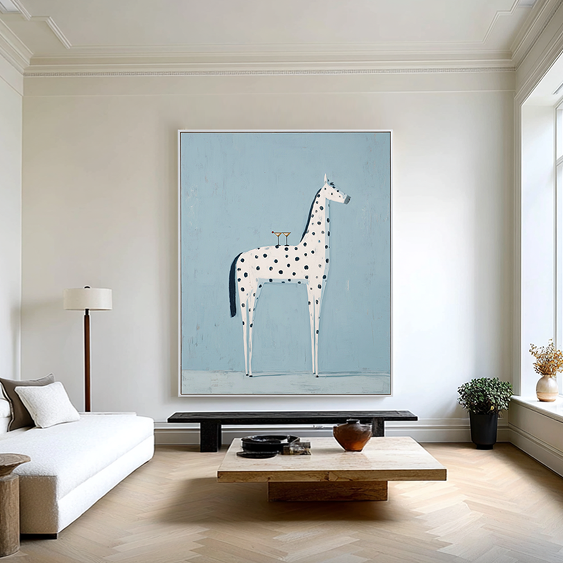 Sky Toast - Whimsical Horse Canvas Art