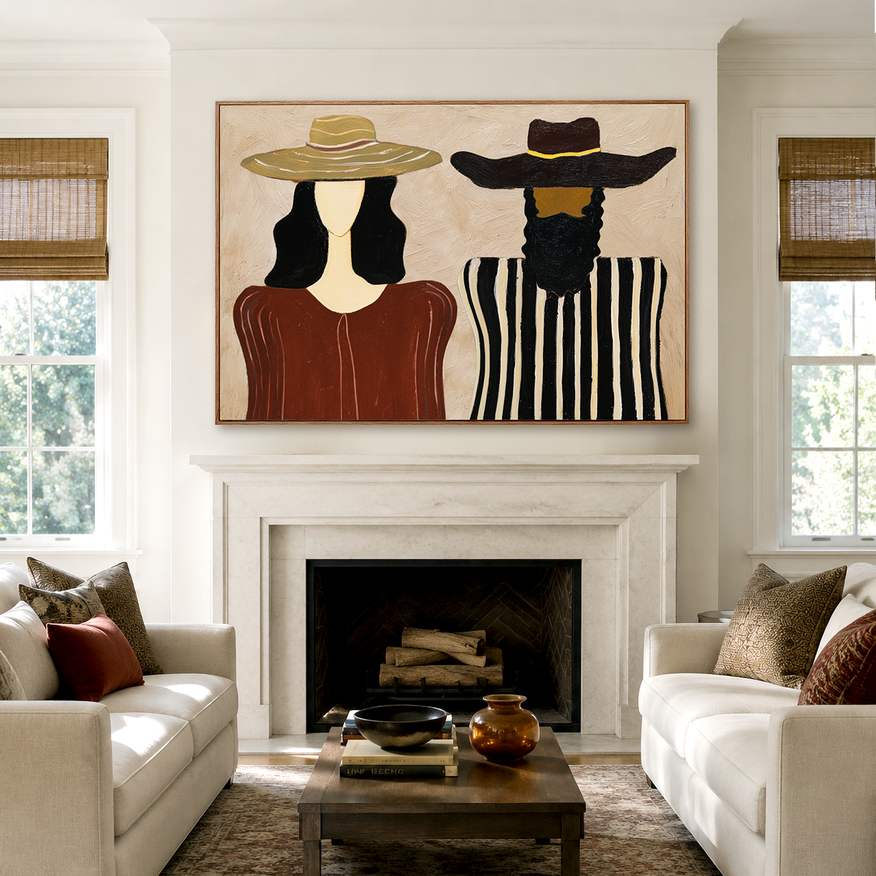 Shared Seasons - Modern Figurative Wall Art