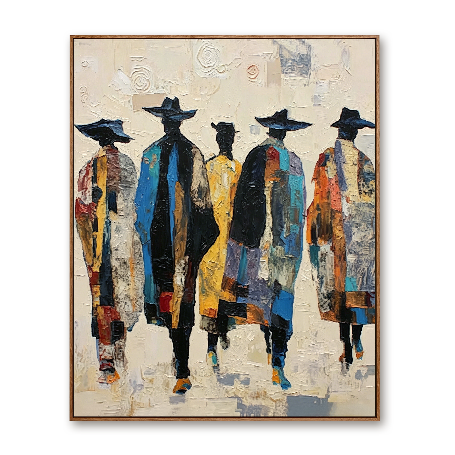 Colorful Procession – Figurative Wall Art