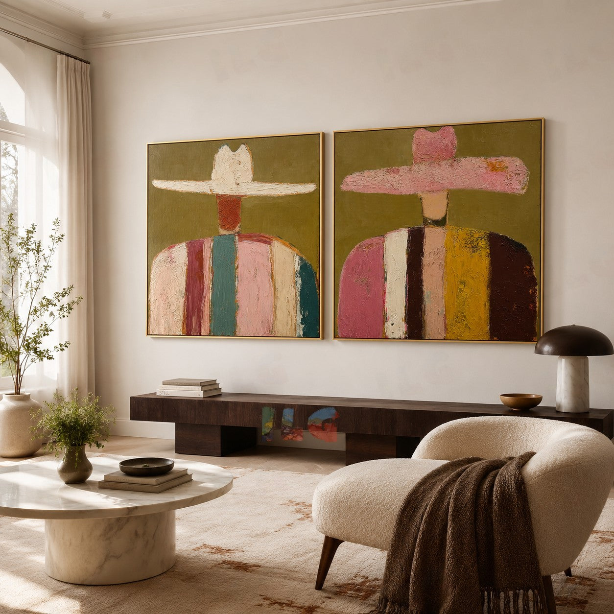 Color Rhythm Duo – Figurative Wall Art