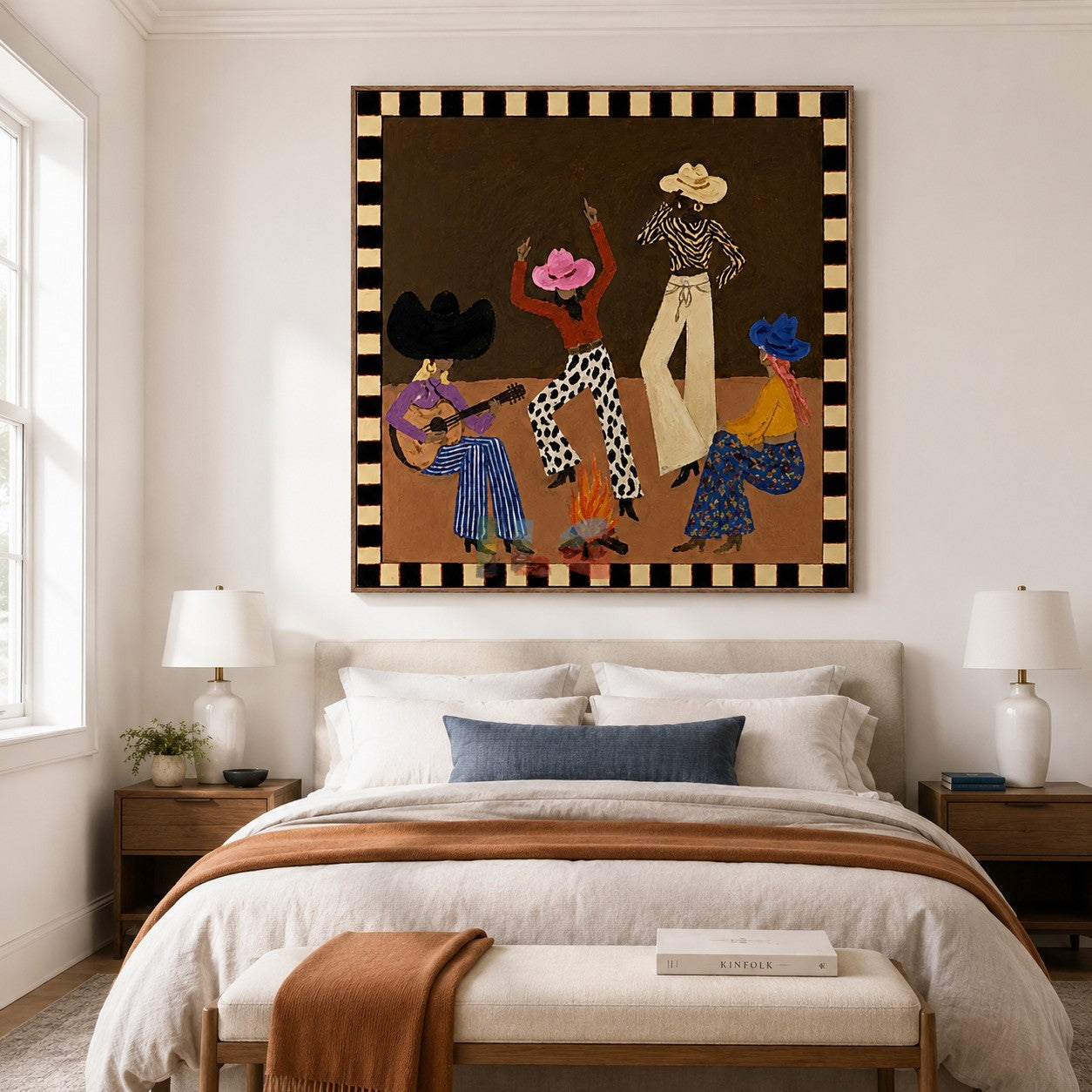 Desert Hat Rhythm – Western Figure Wall Art