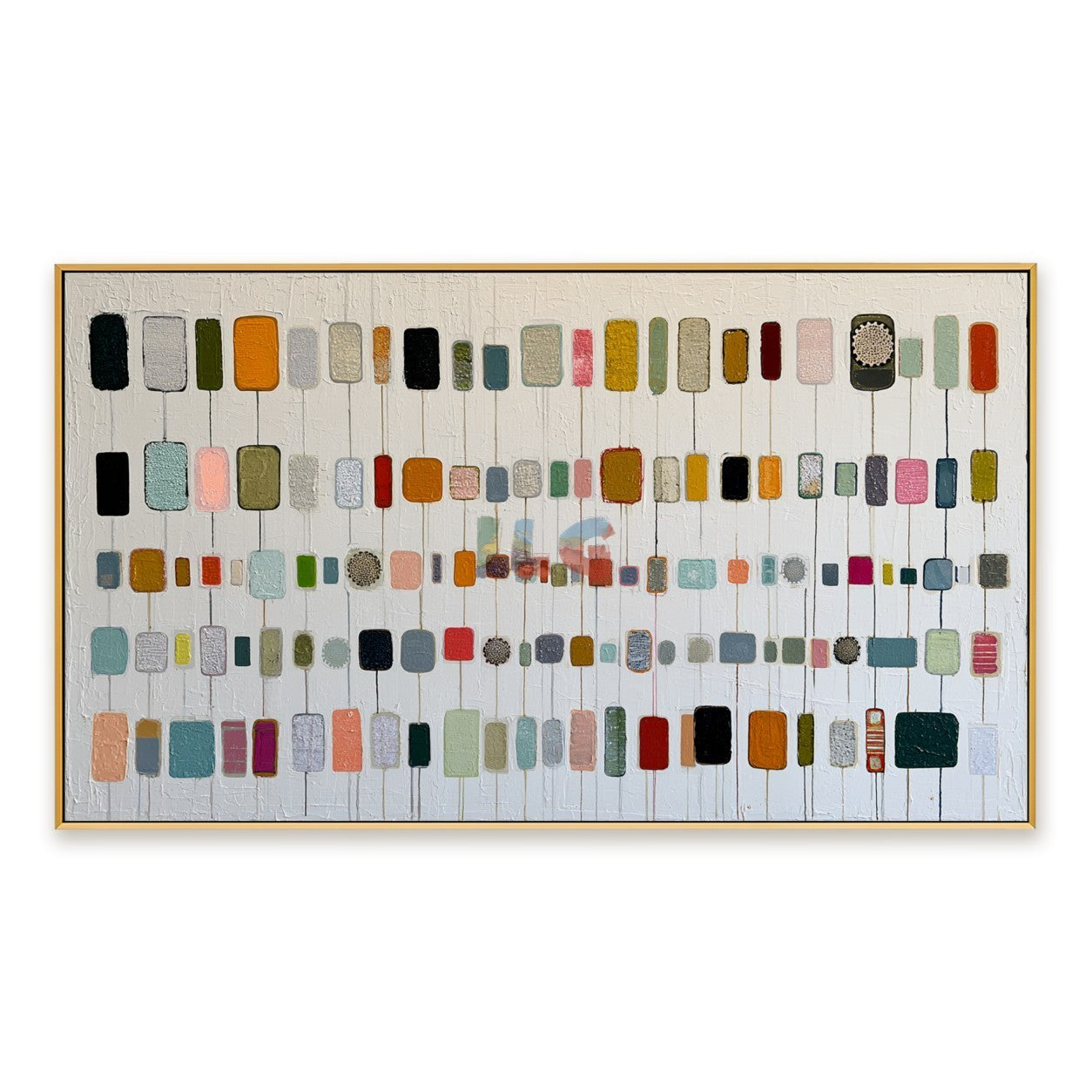 Color Spectrum Grid – Abstract Modern Textured Wall Art