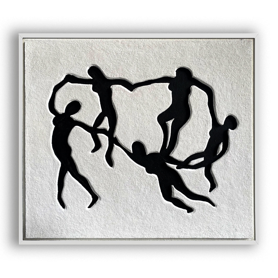 Minimalist Abstract Human Silhouette Painting