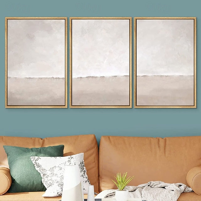 Minimalist Vertical Textured Oil Painting