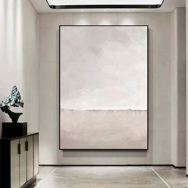 Minimalist Vertical Textured Painting for Modern Interiors