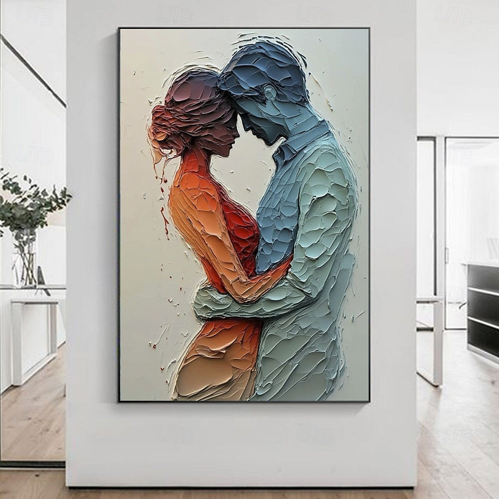 Modern Abstract Figure Painting for Bedrooms