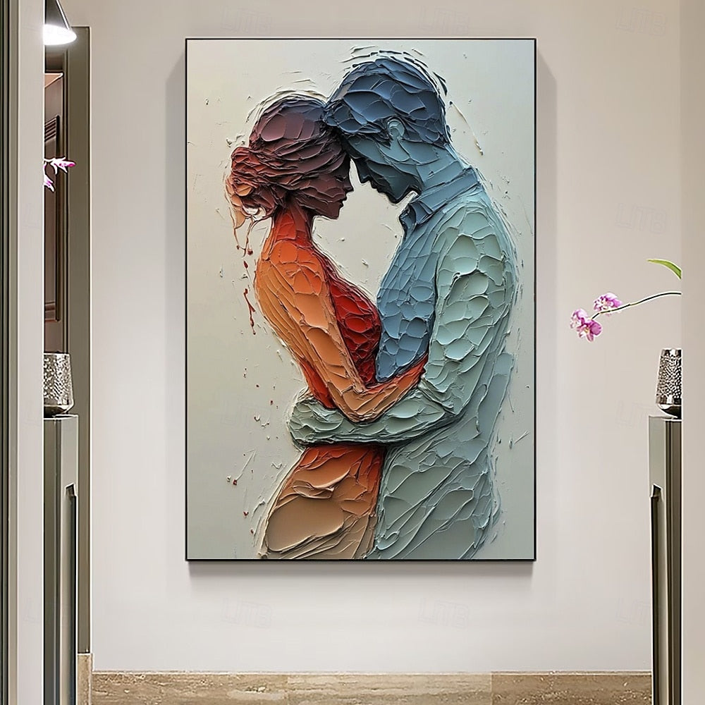 Modern Abstract Figure Painting for Bedrooms