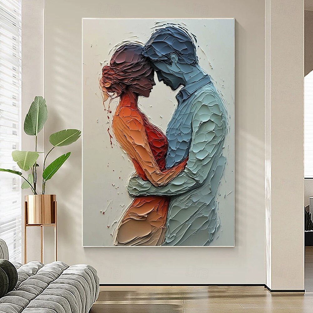 Modern Abstract Figure Painting for Bedrooms