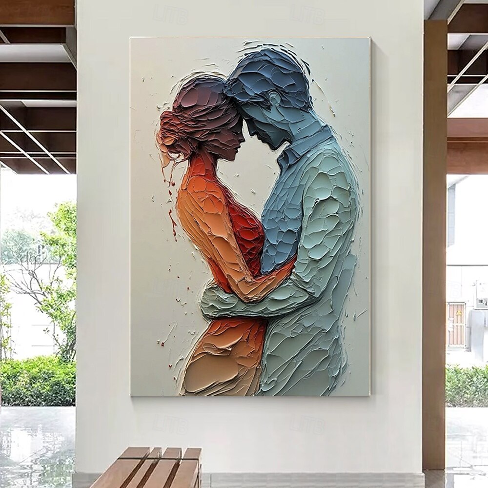 Modern Abstract Figure Painting for Bedrooms