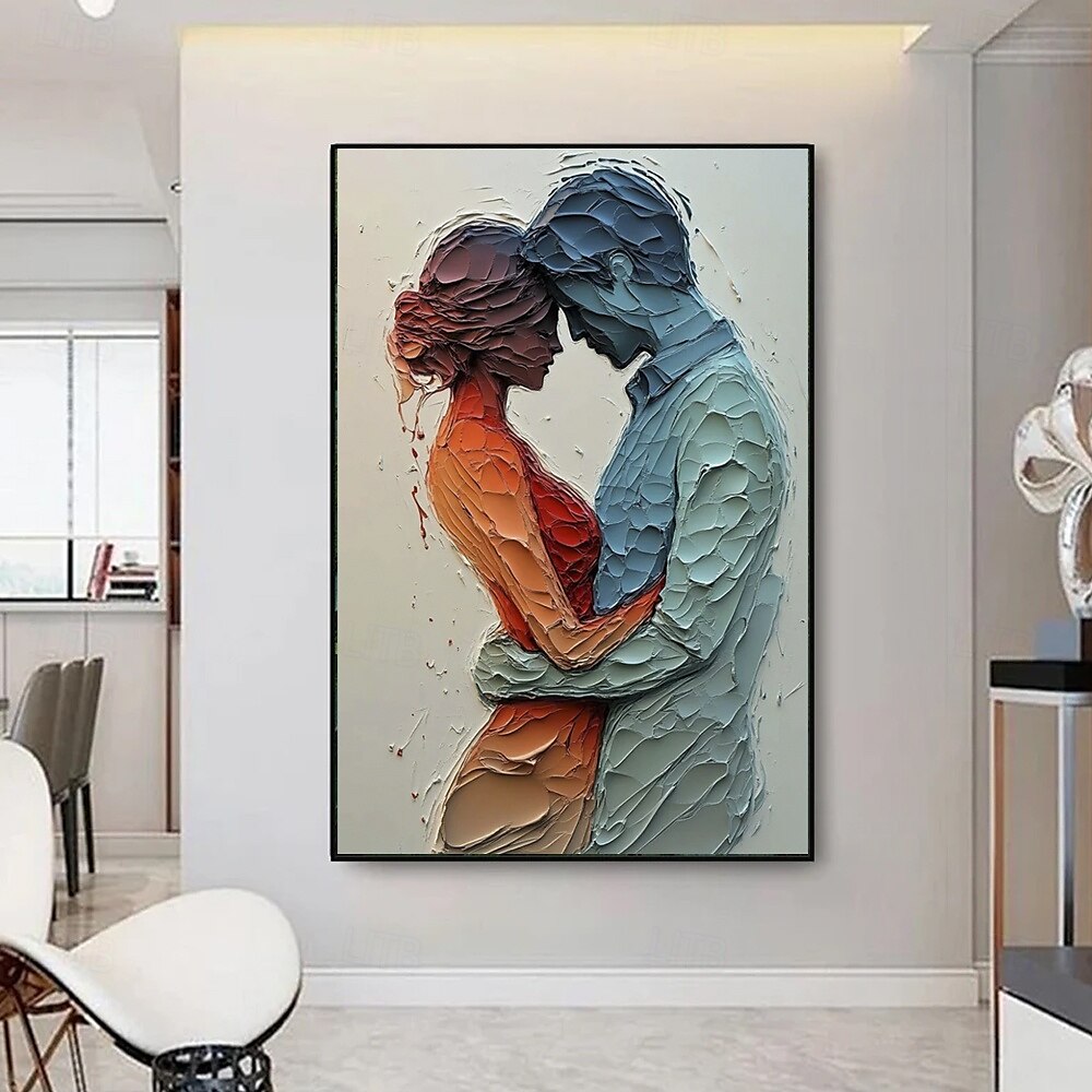 Modern Abstract Figure Painting for Bedrooms