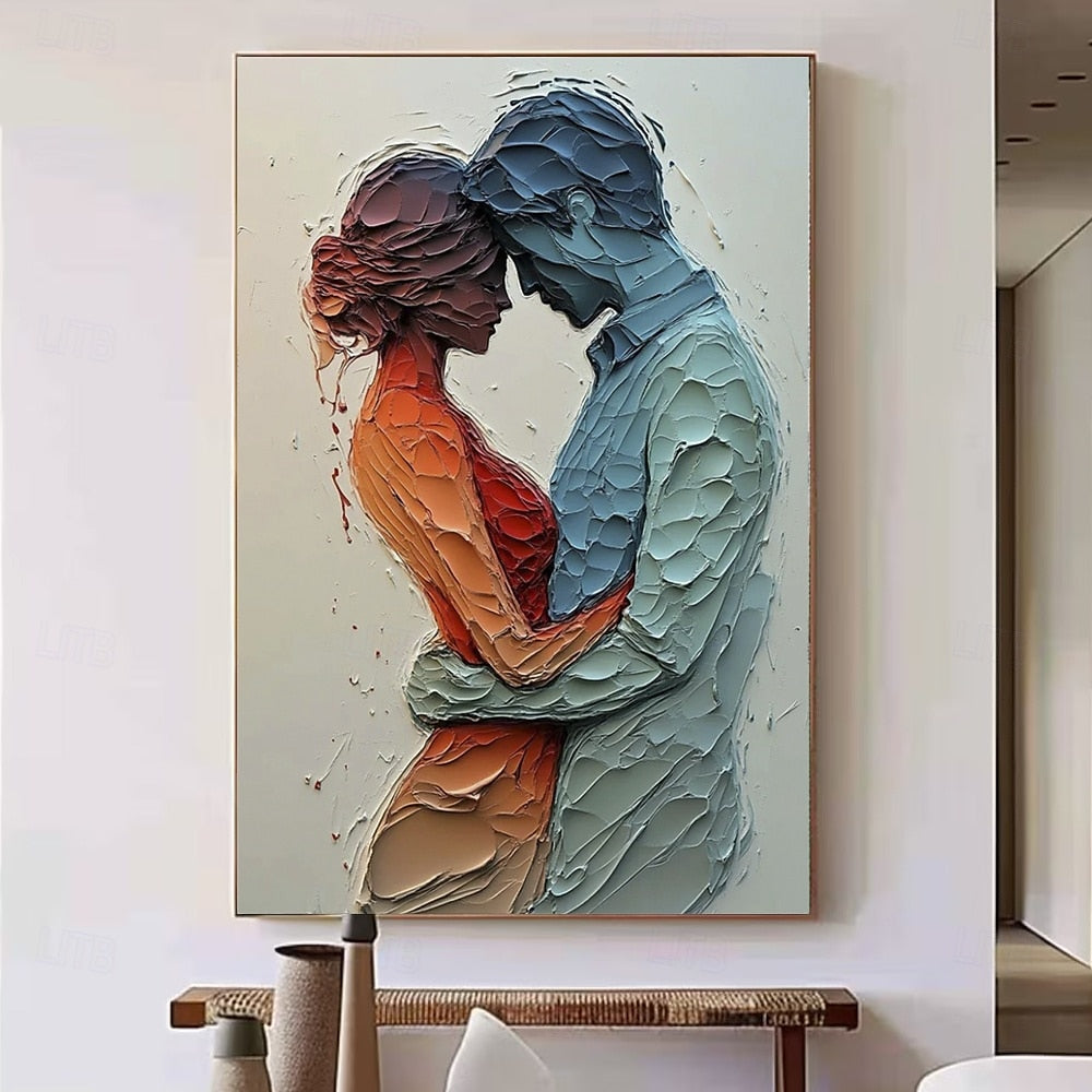 Modern Abstract Figure Painting for Bedrooms