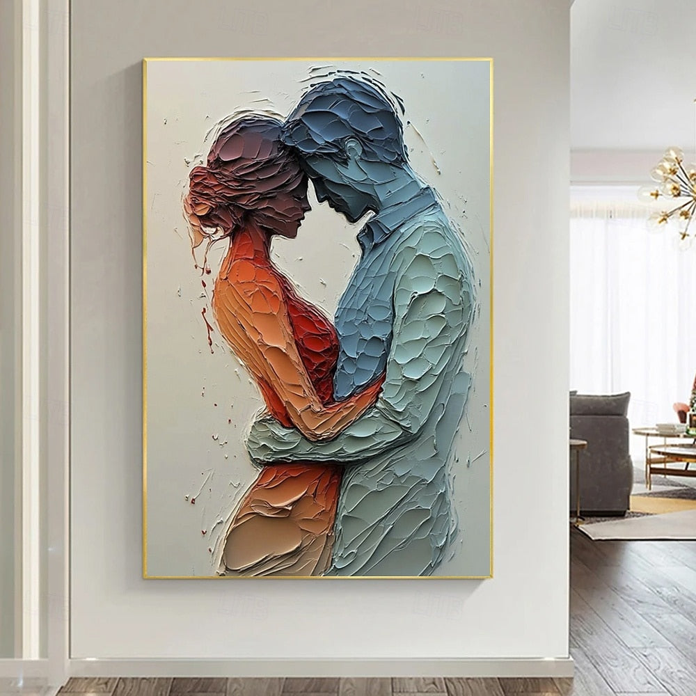 Modern Abstract Figure Painting for Bedrooms