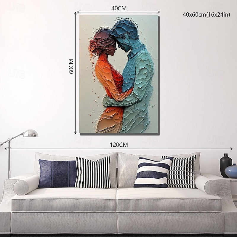 Modern Abstract Figure Painting for Bedrooms