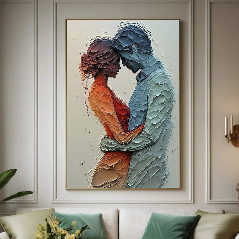 Modern Abstract Figure Painting for Bedrooms