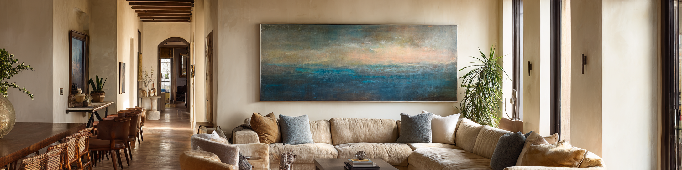 abstract ocean painting