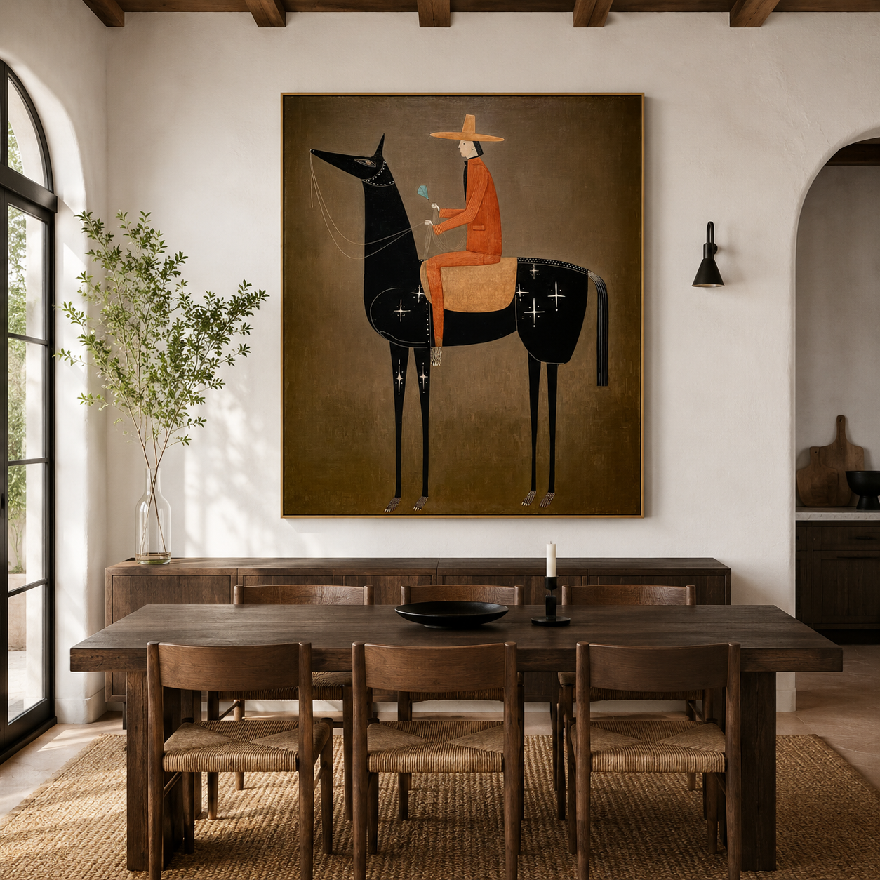 Starlit Voyage – Contemporary Equestrian Figurative Wall Art