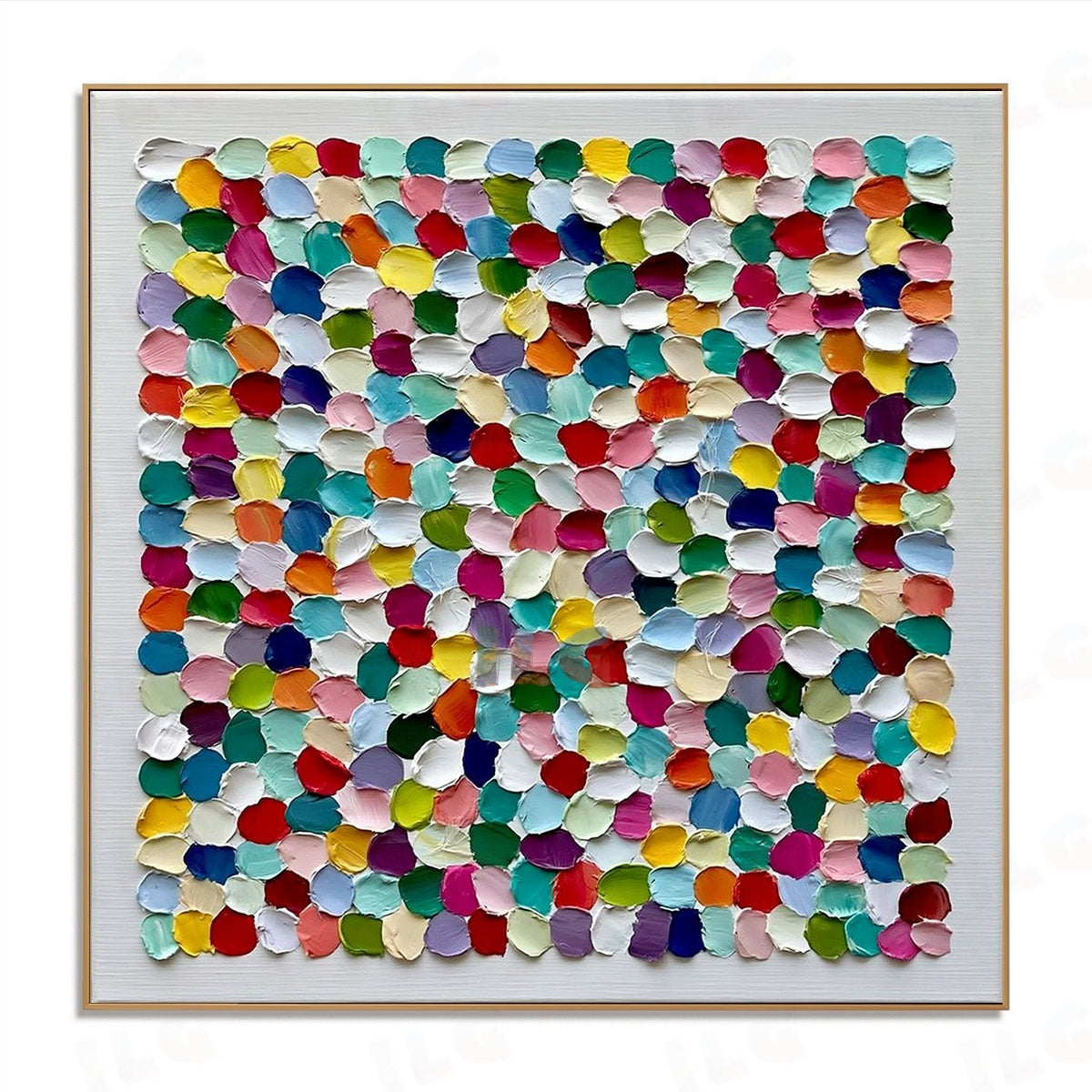 Confetti Petal Mosaic – Abstract Textured Wall Art