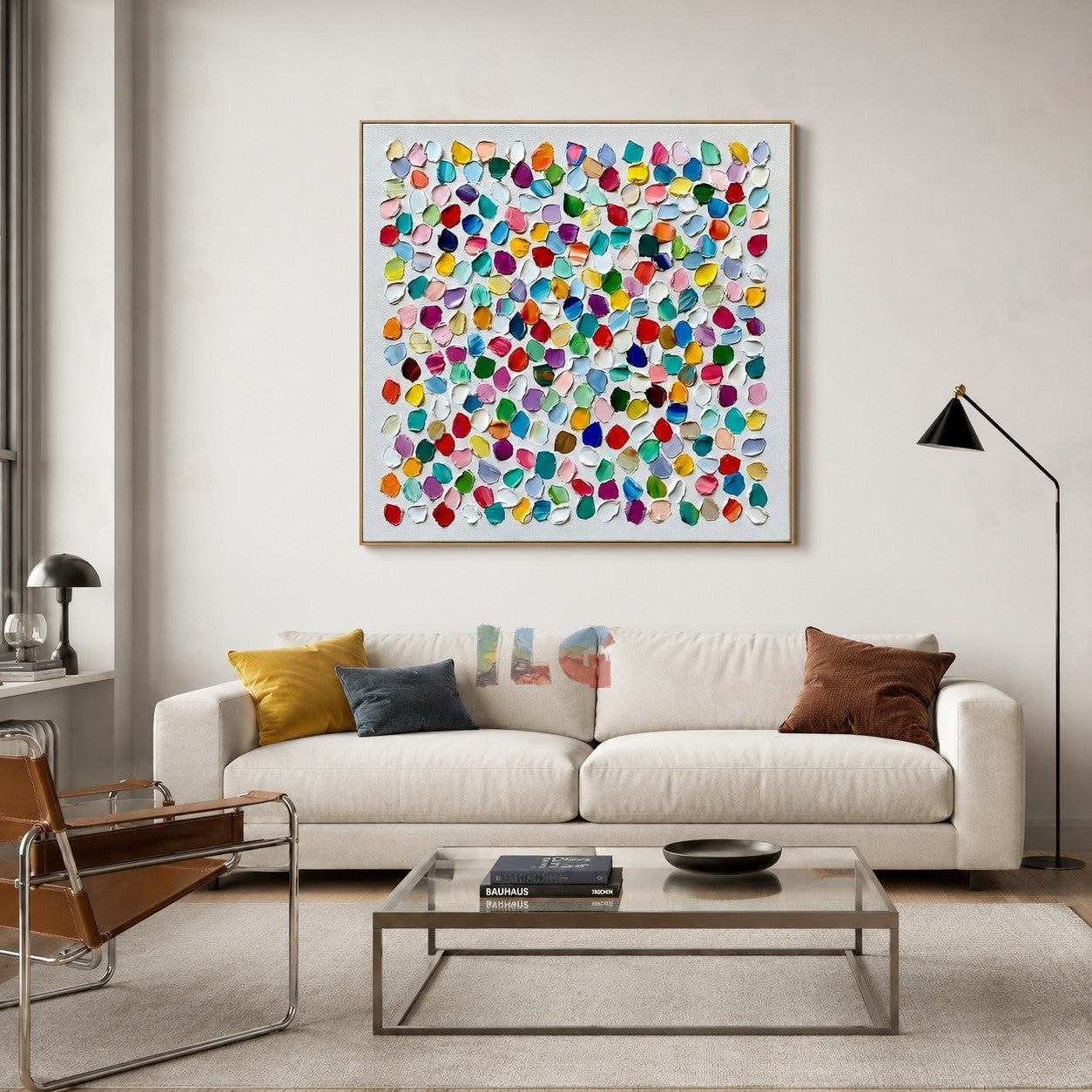 Festival Petal Array – Abstract Textured Wall Art