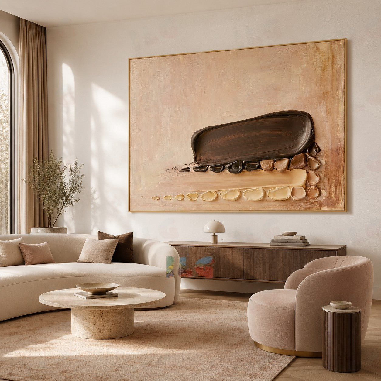 Minimal Drift – Sculpted Horizon Wall Art
