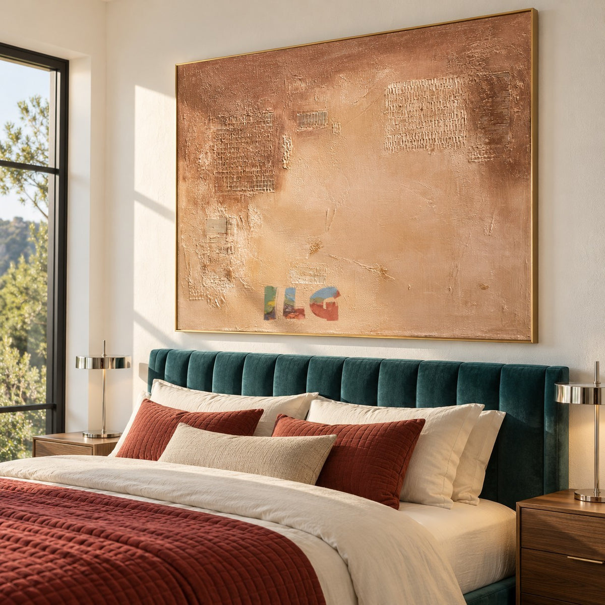 Quiet Terracotta Texture – Abstract Wall Art