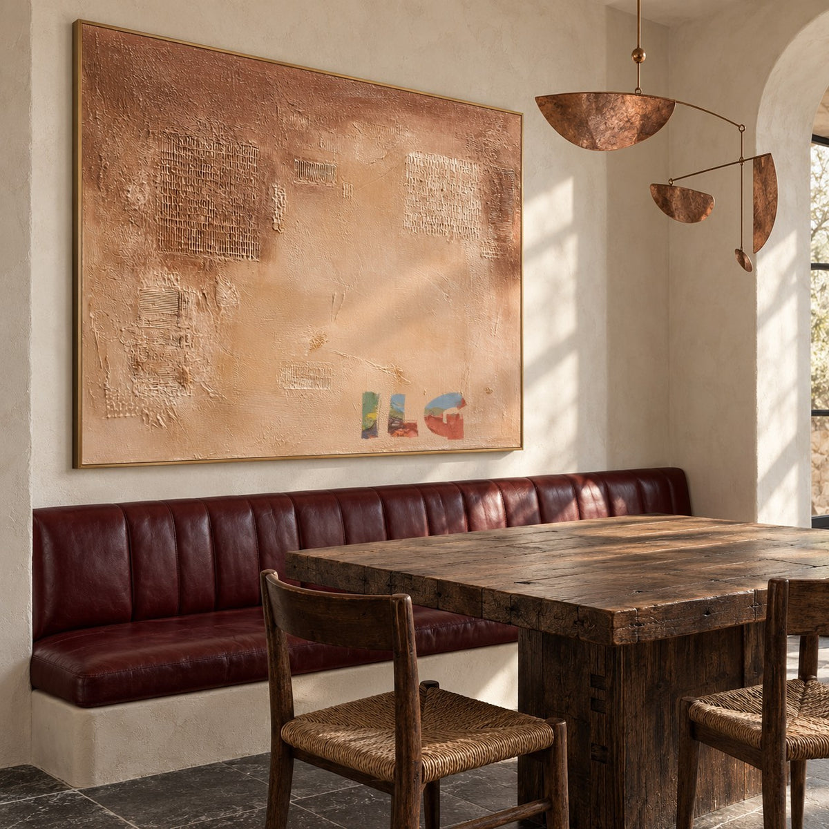 Quiet Terracotta Texture – Abstract Wall Art