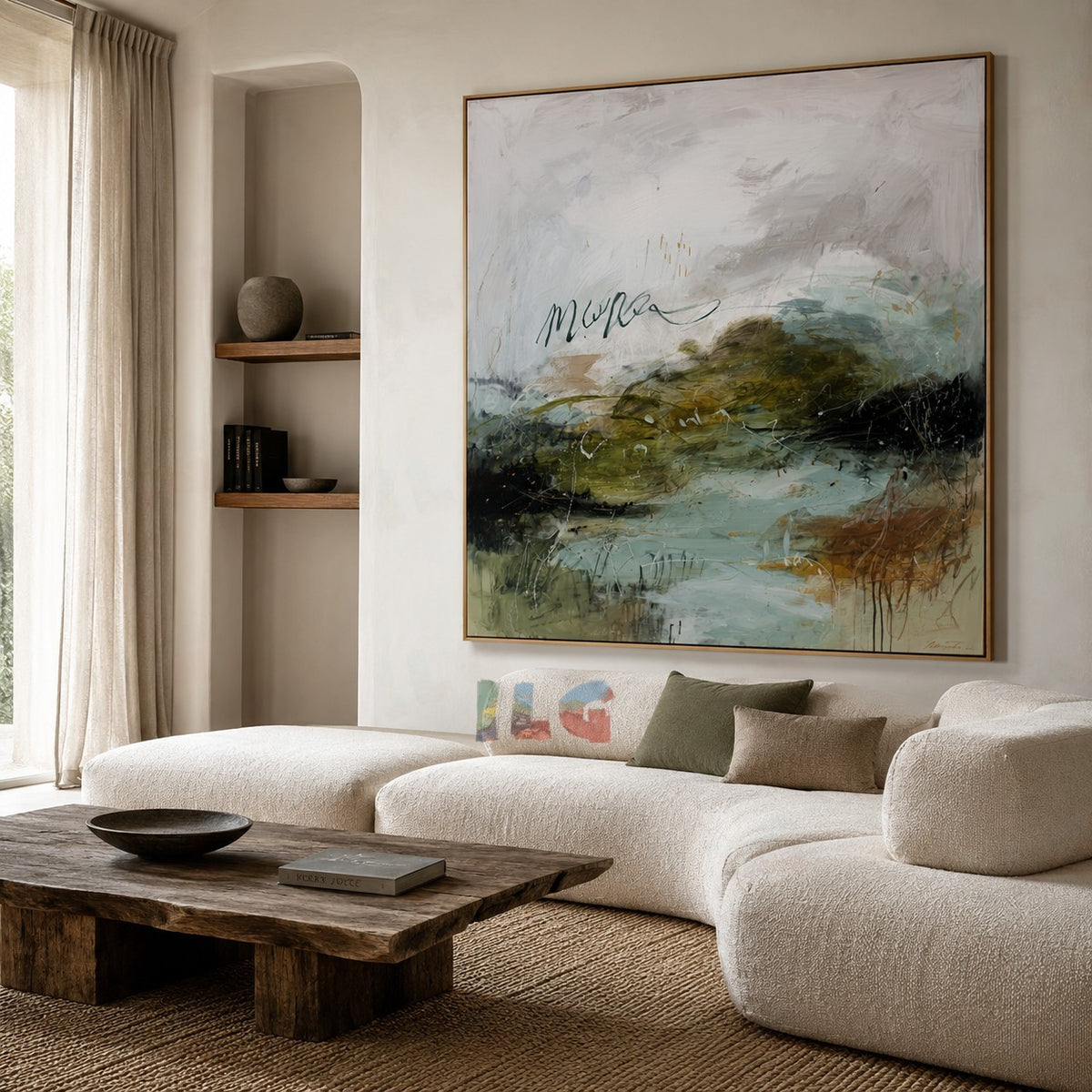 Silent Terrain – Abstract Landscape Wall Art