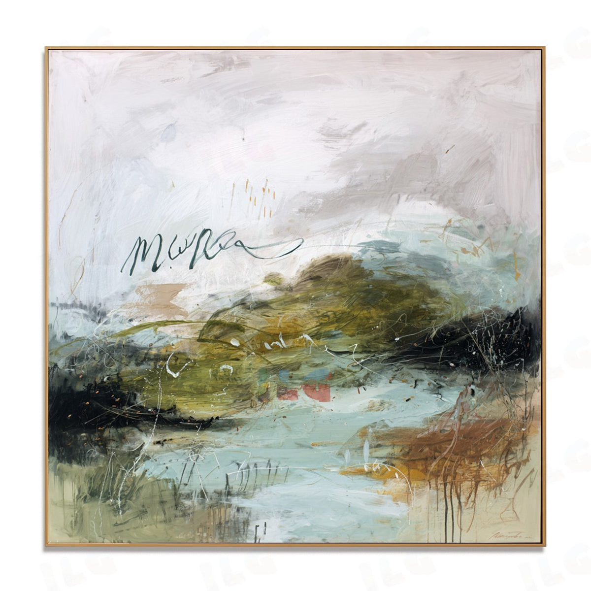 Silent Terrain – Abstract Landscape Wall Art