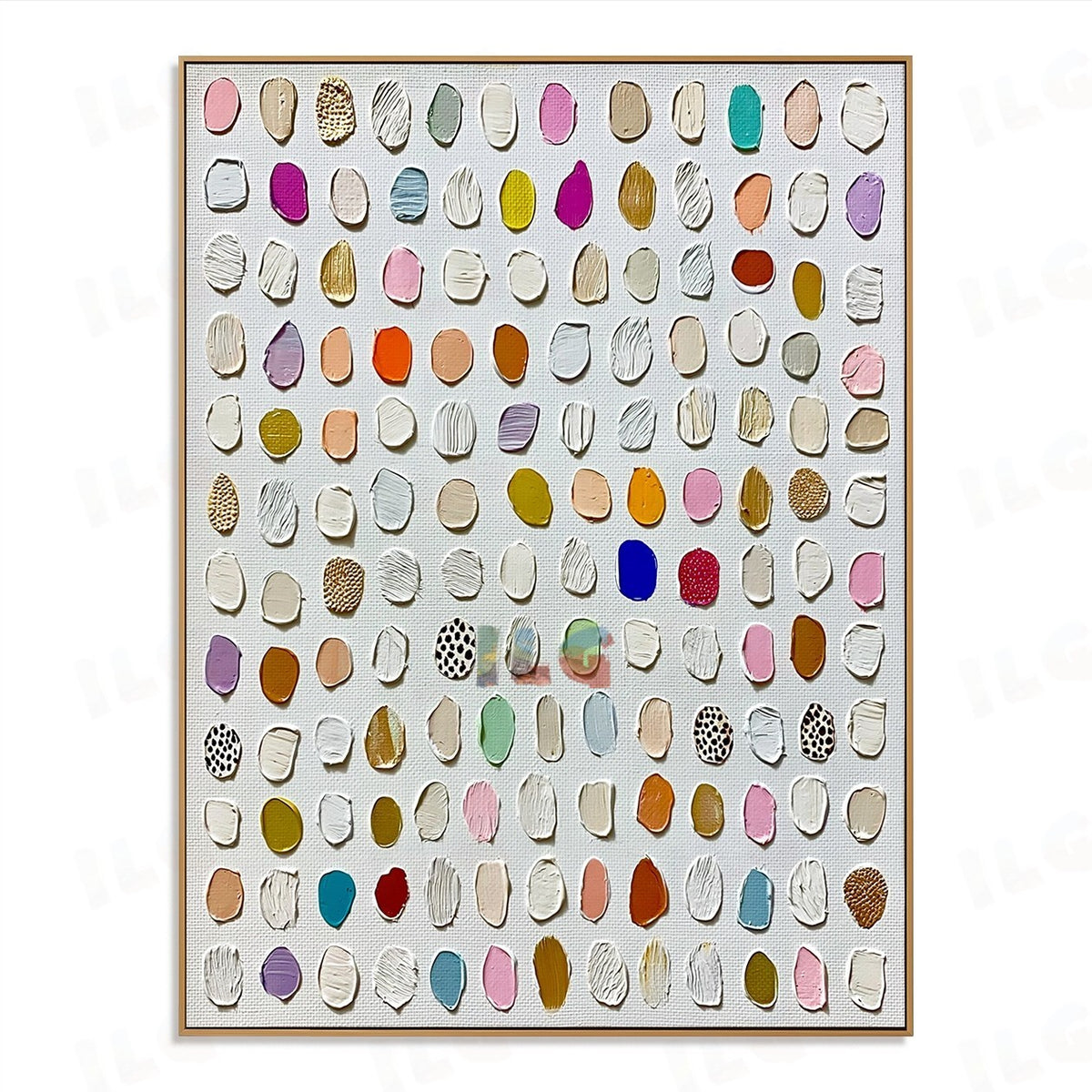 Soft Palette Seedscape – Abstract Textured Wall Art