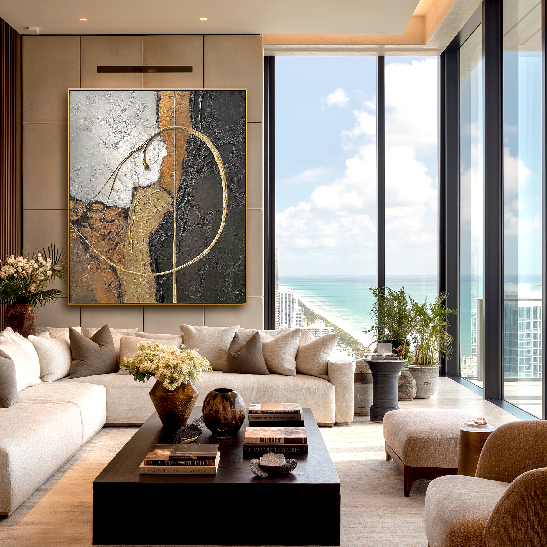 Eternal Arc — Textured Abstract Wall Art
