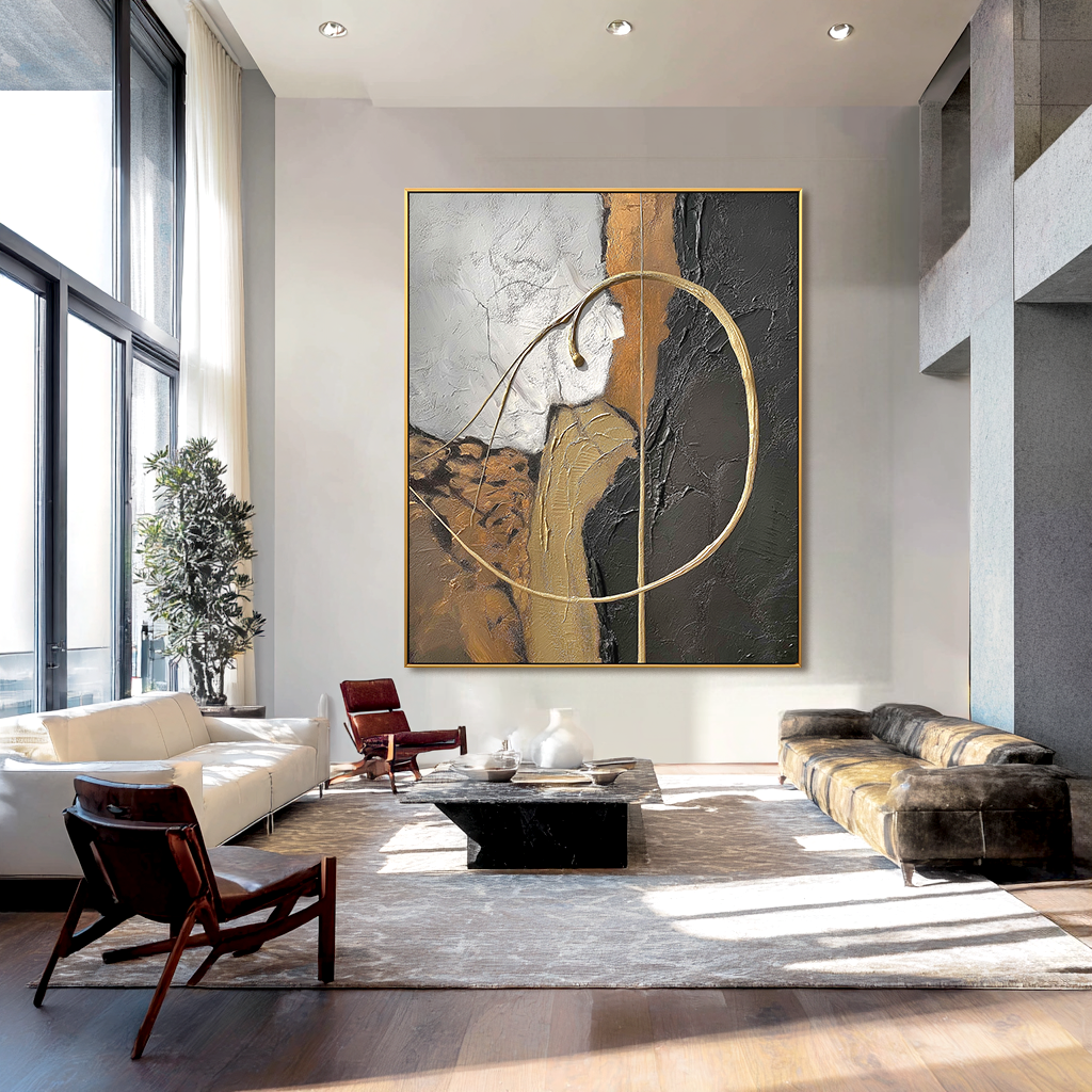 Eternal Arc — Textured Abstract Wall Art