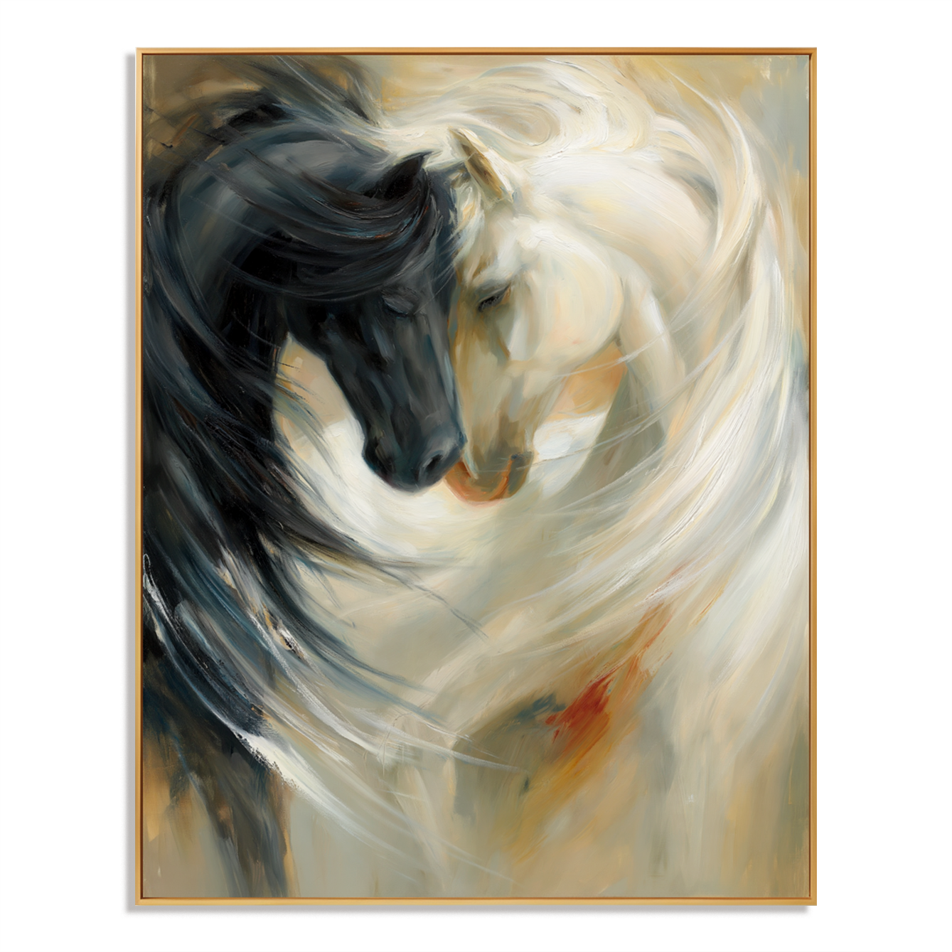 Infinite Harmony - Abstract Horse Canvas Art