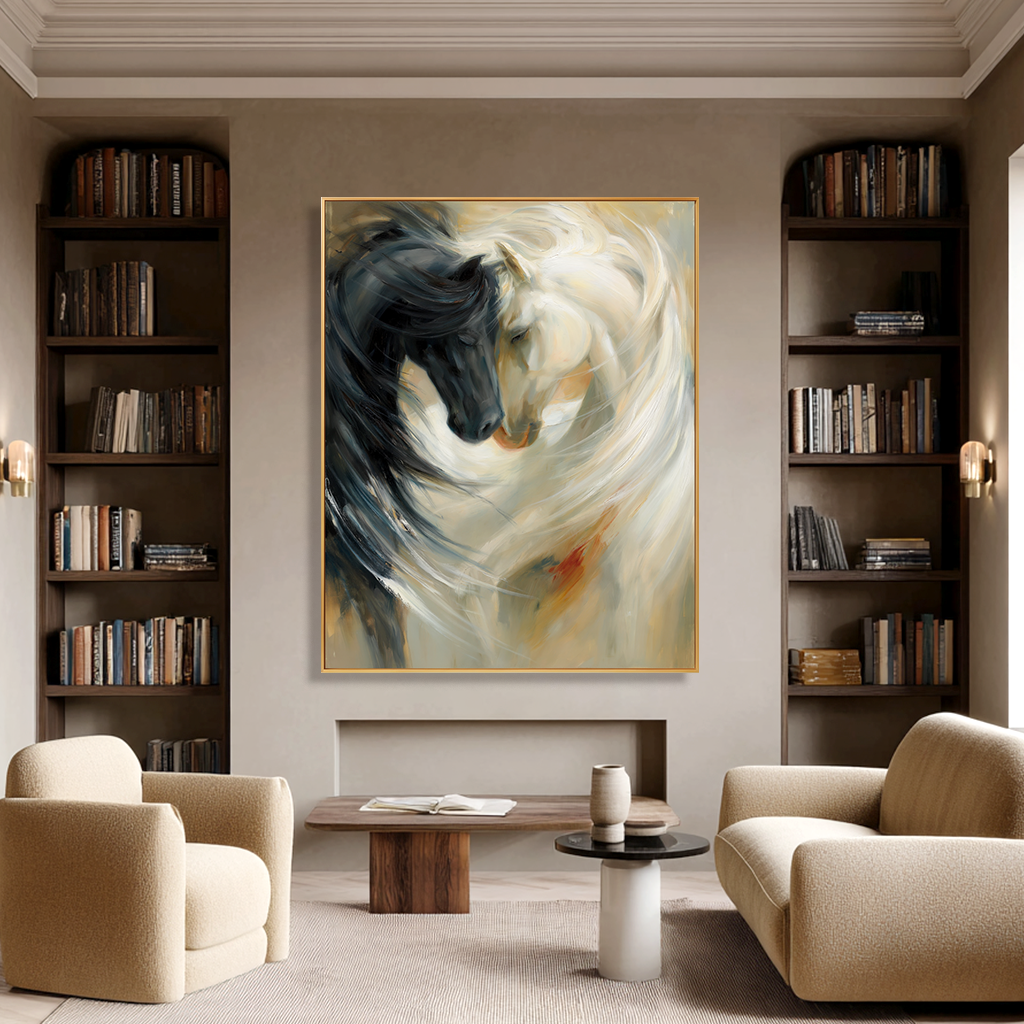 Infinite Harmony - Abstract Horse Canvas Art