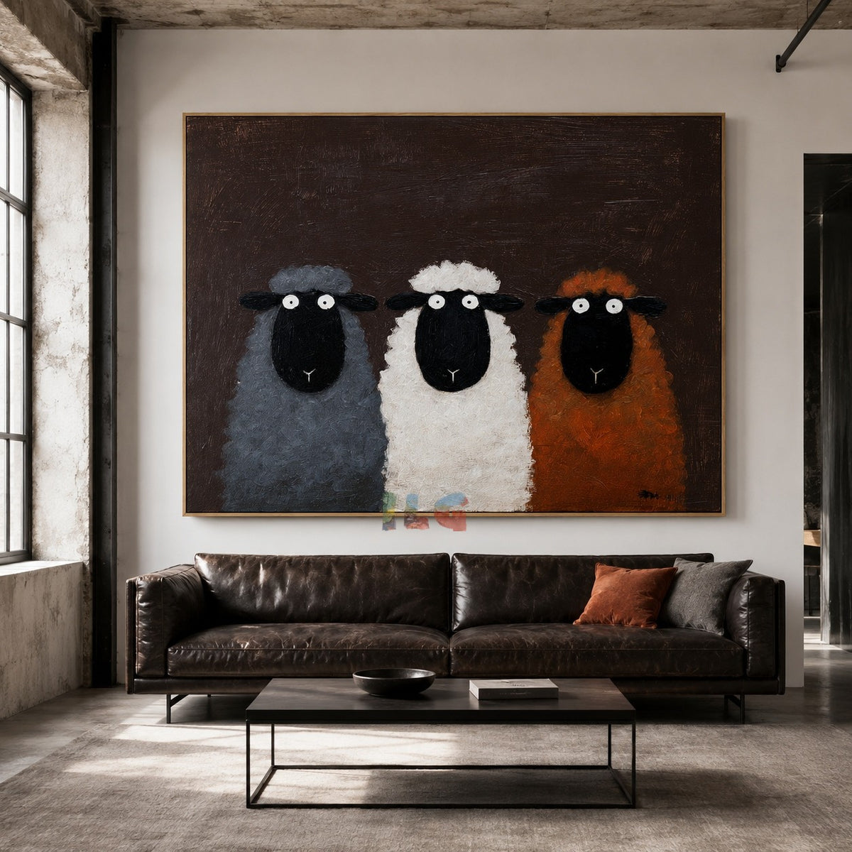 Cozy Barnyard Sheep – Farmhouse Animal Wall Art