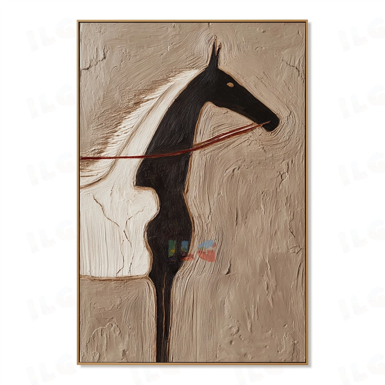Silent Equine – Abstract Figurative Wall Art