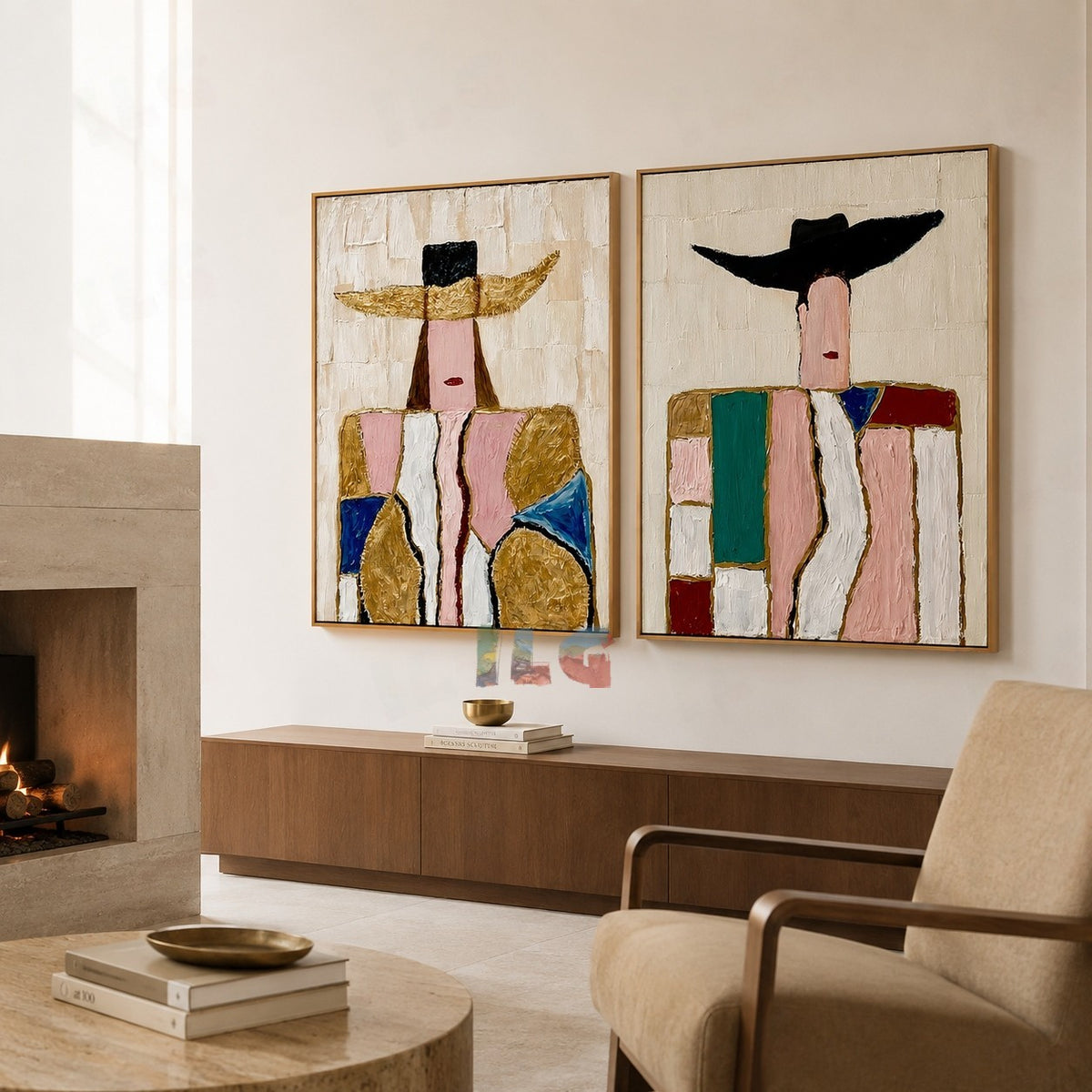 Colorful Characters – Abstract Portrait Wall Art Set