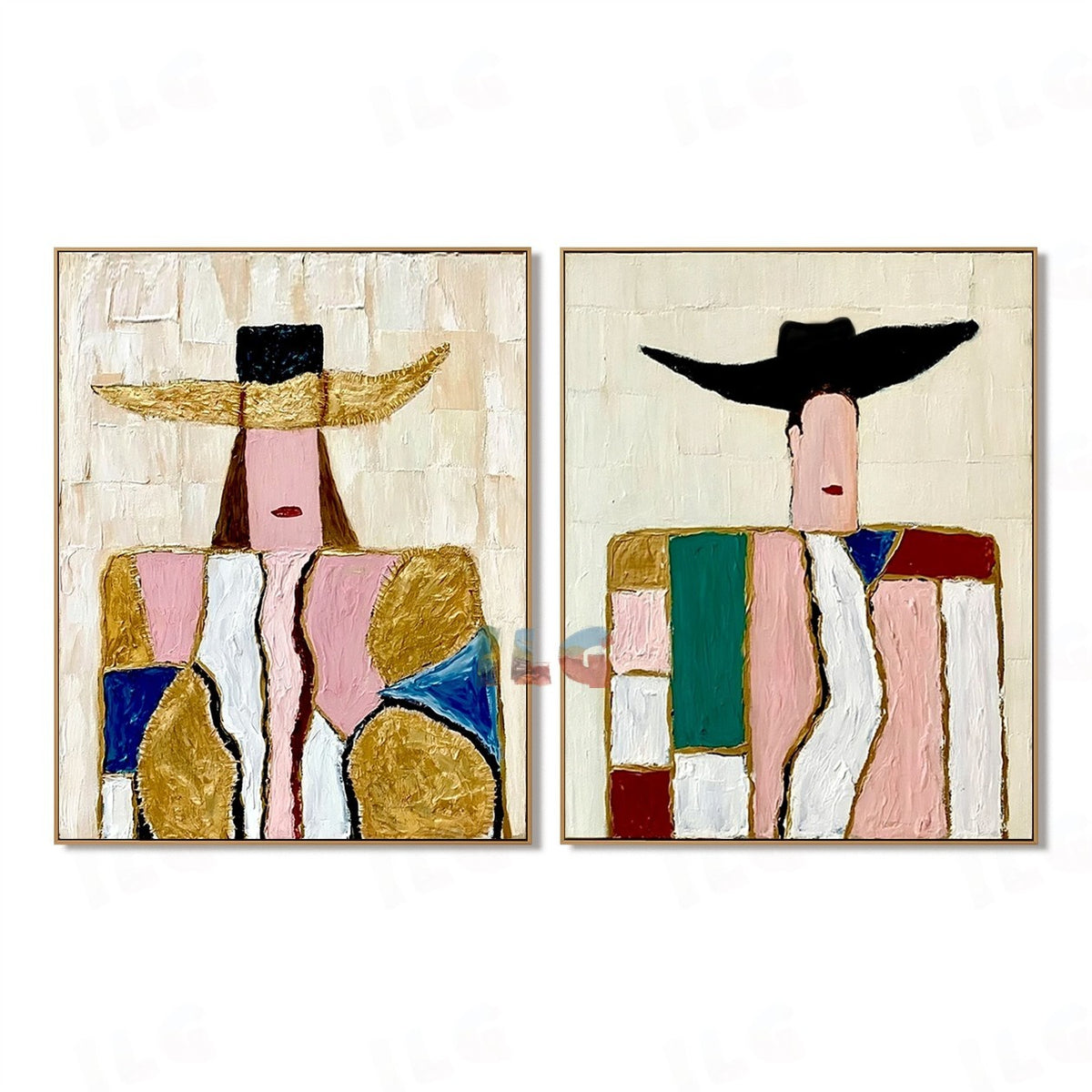 Colorful Characters – Abstract Portrait Wall Art Set