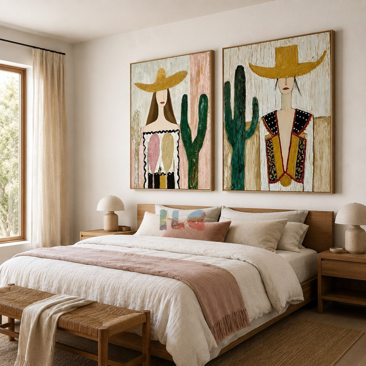 Desert Muse – Western Portrait Wall Art Set