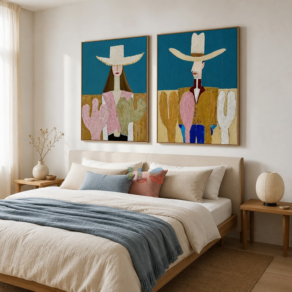 Desert Riders – Abstract Portrait Wall Art Set