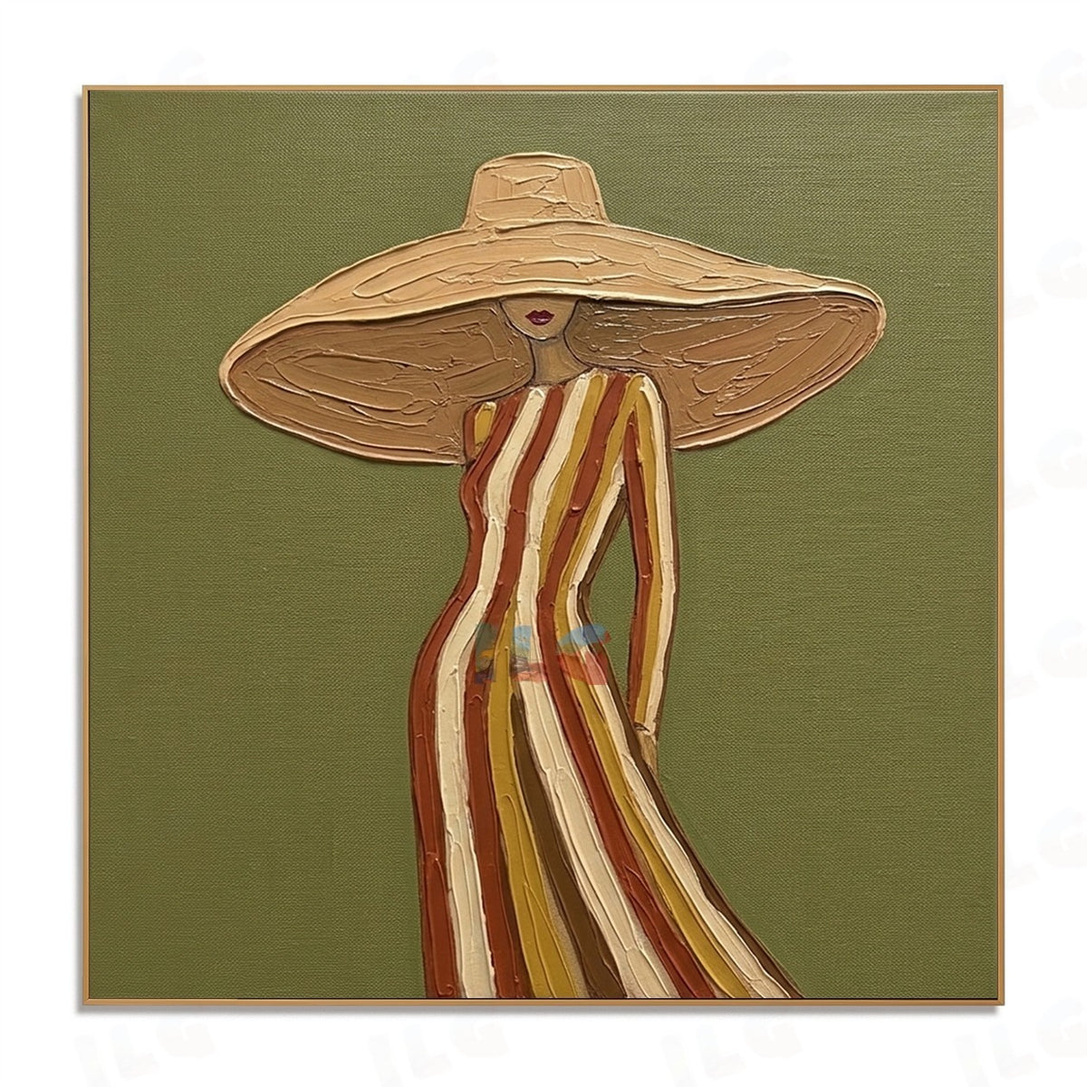 Desert Veil Portrait – Contemporary Figurative Wall Art