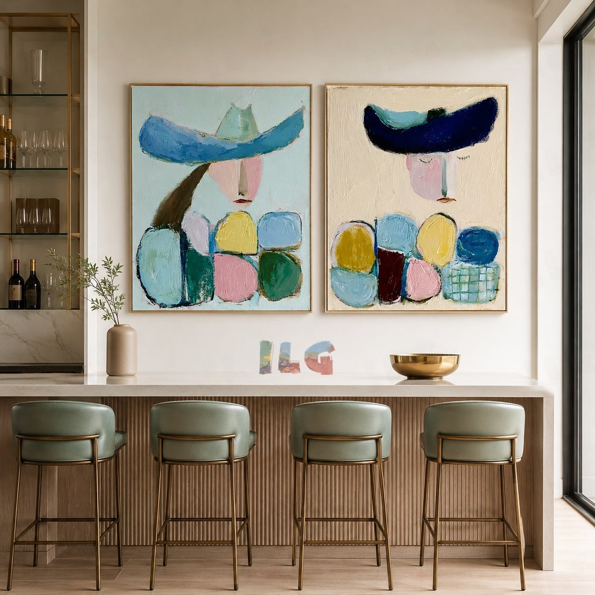 Dreamy Figures – Abstract Portrait Wall Art Set