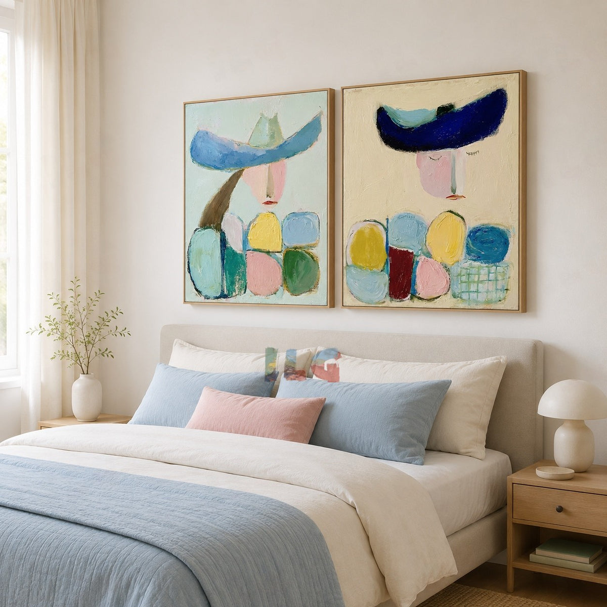 Dreamy Figures – Abstract Portrait Wall Art Set