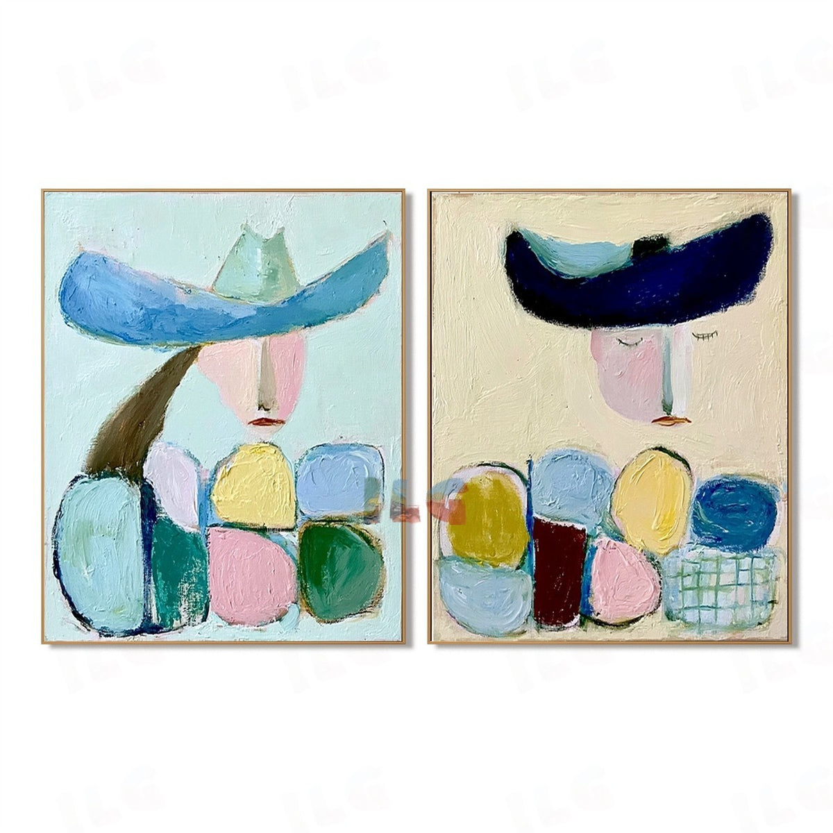 Dreamy Figures – Abstract Portrait Wall Art Set