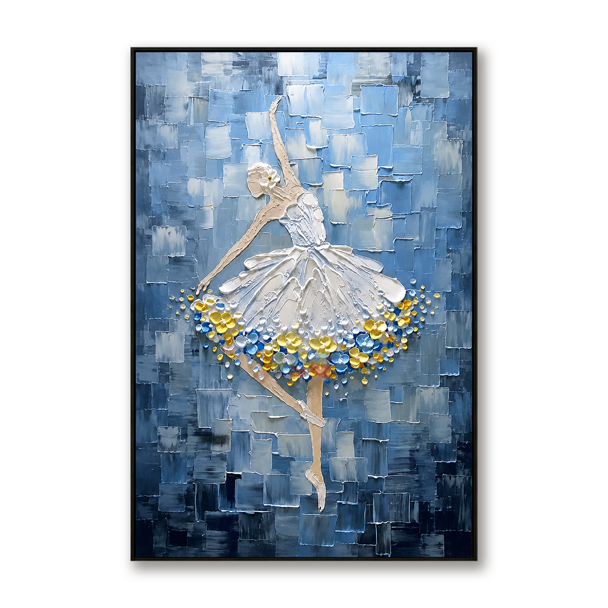 Frozen Ballet Symphony – Textured Figurative Wall Art