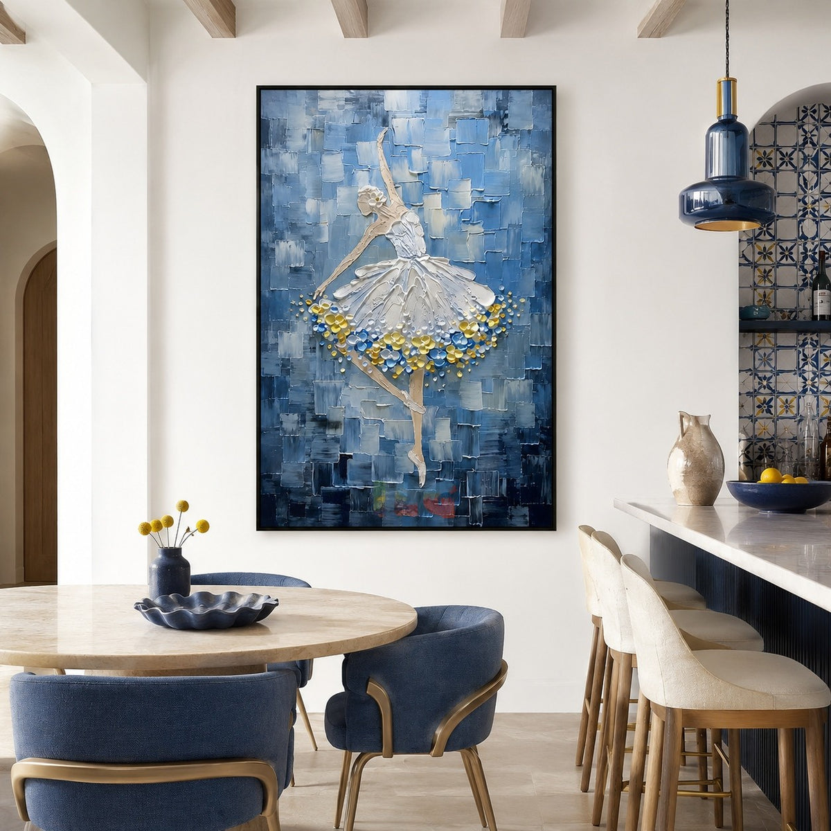 Frozen Ballet Symphony – Textured Figurative Wall Art