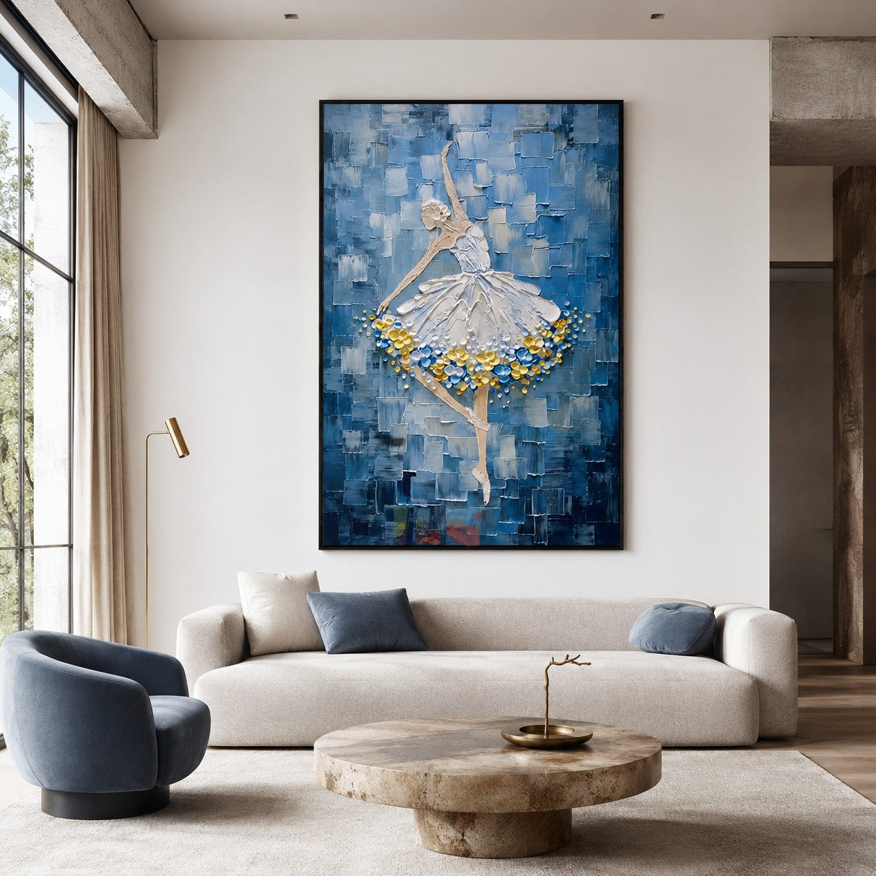 Frozen Ballet Symphony – Textured Figurative Wall Art