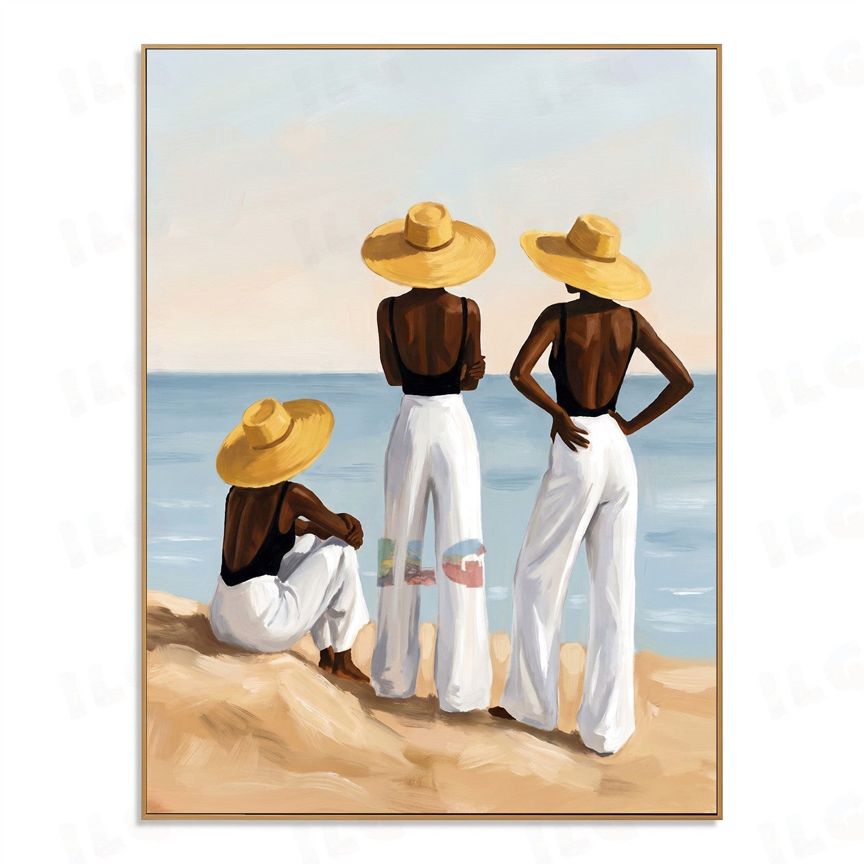 Harbor of Light – Coastal Figurative Wall Art